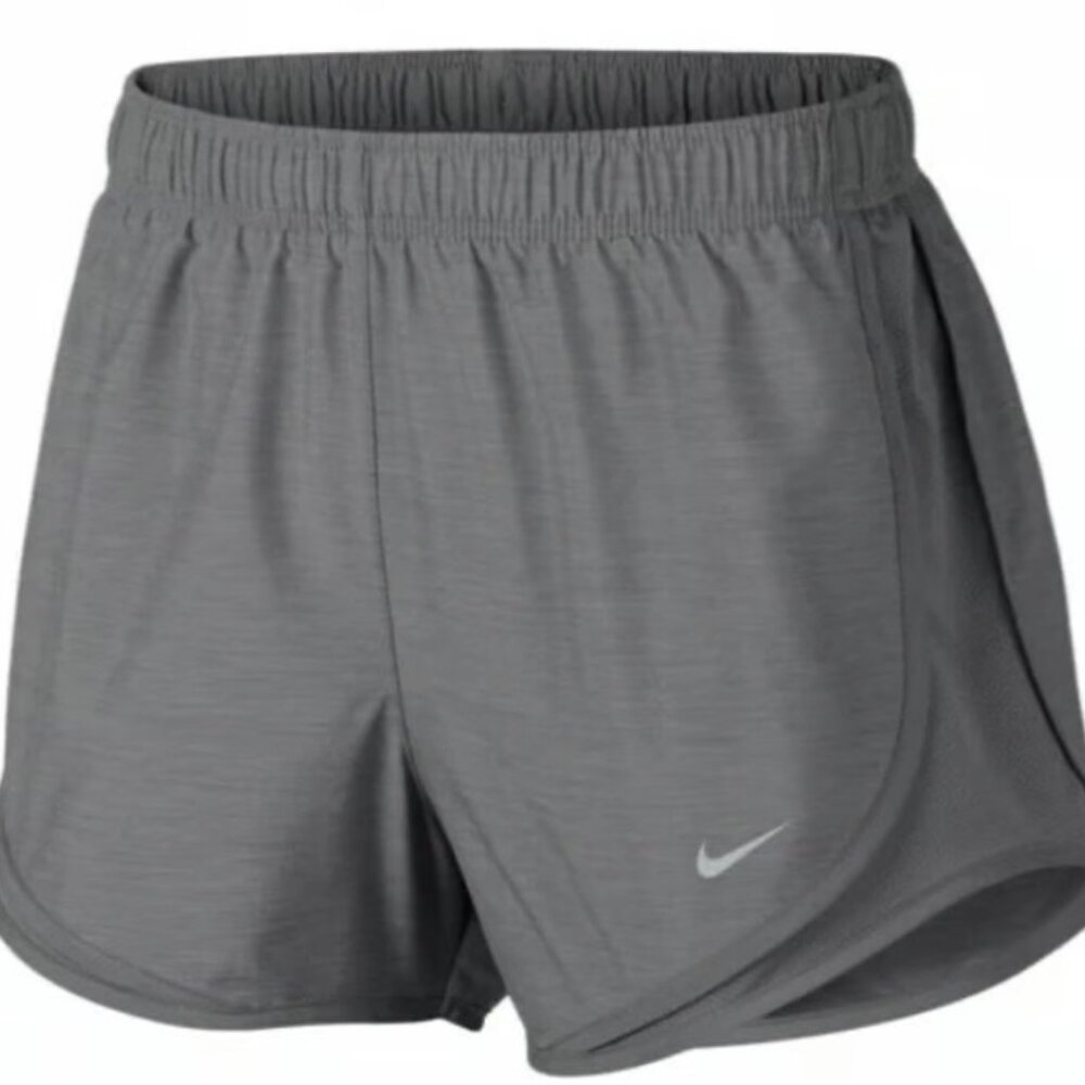 Nike Womens Dri Fit Running Tempo Athletic Shorts DB4487 Gray ** Medium ** EUC!!